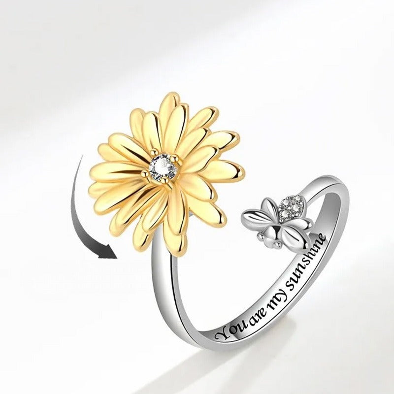 Anillo Sunshine Giratorio