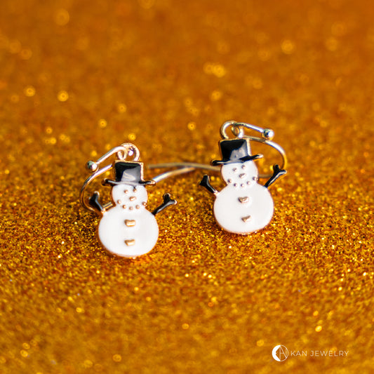 Aretes Snowman