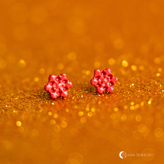 Aretes copito rojo