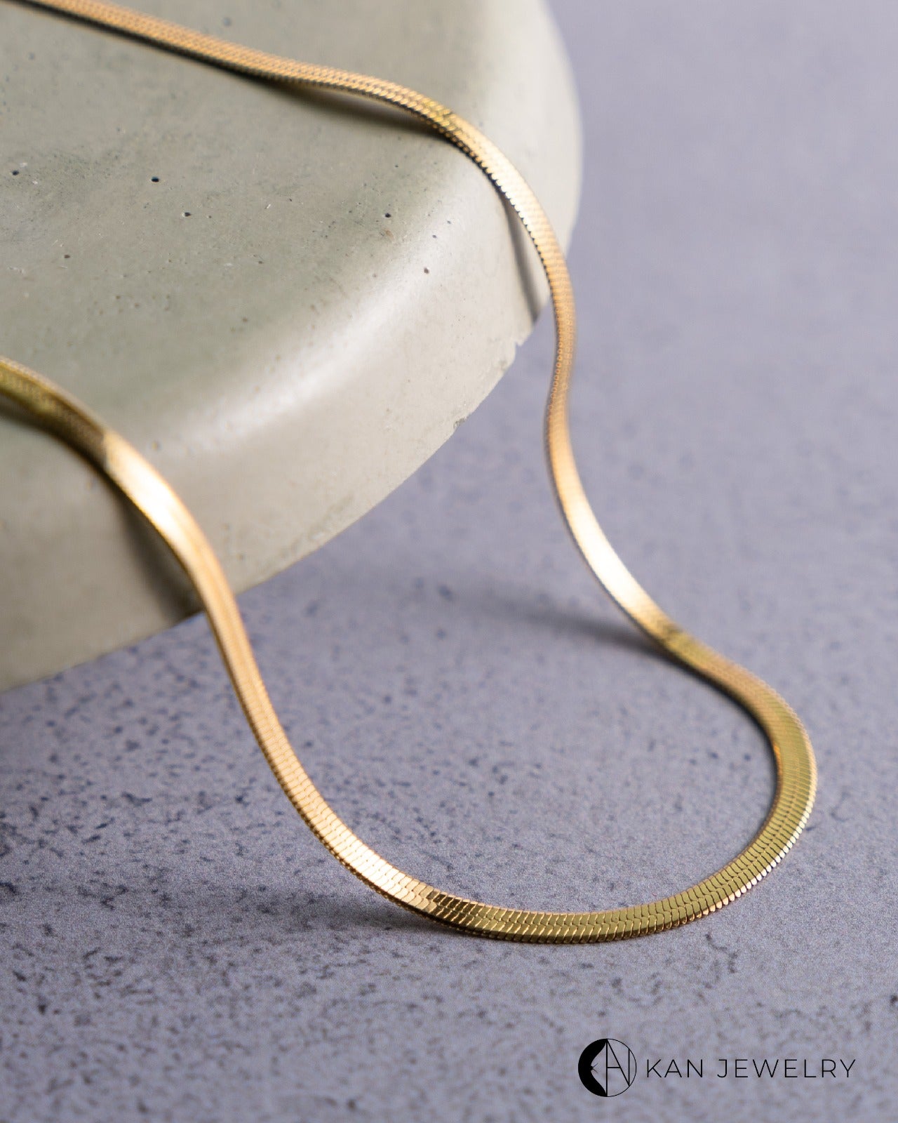 Collar snake plateado o Dorado