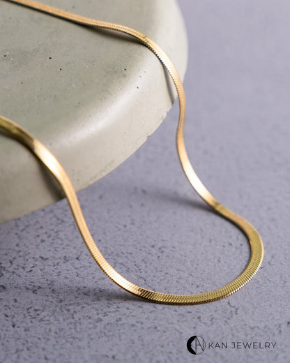 Collar snake plateado o Dorado