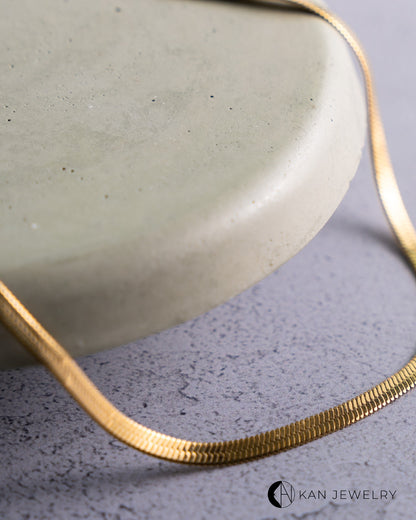 Collar snake plateado o Dorado