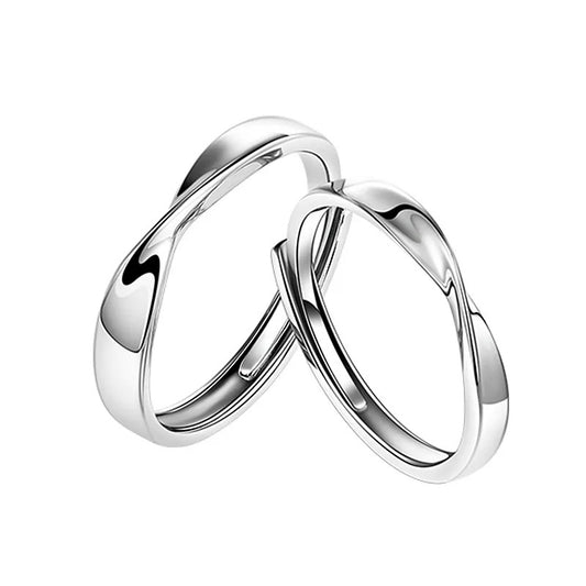 Anillo de pareja ajustable en acero inoxidable