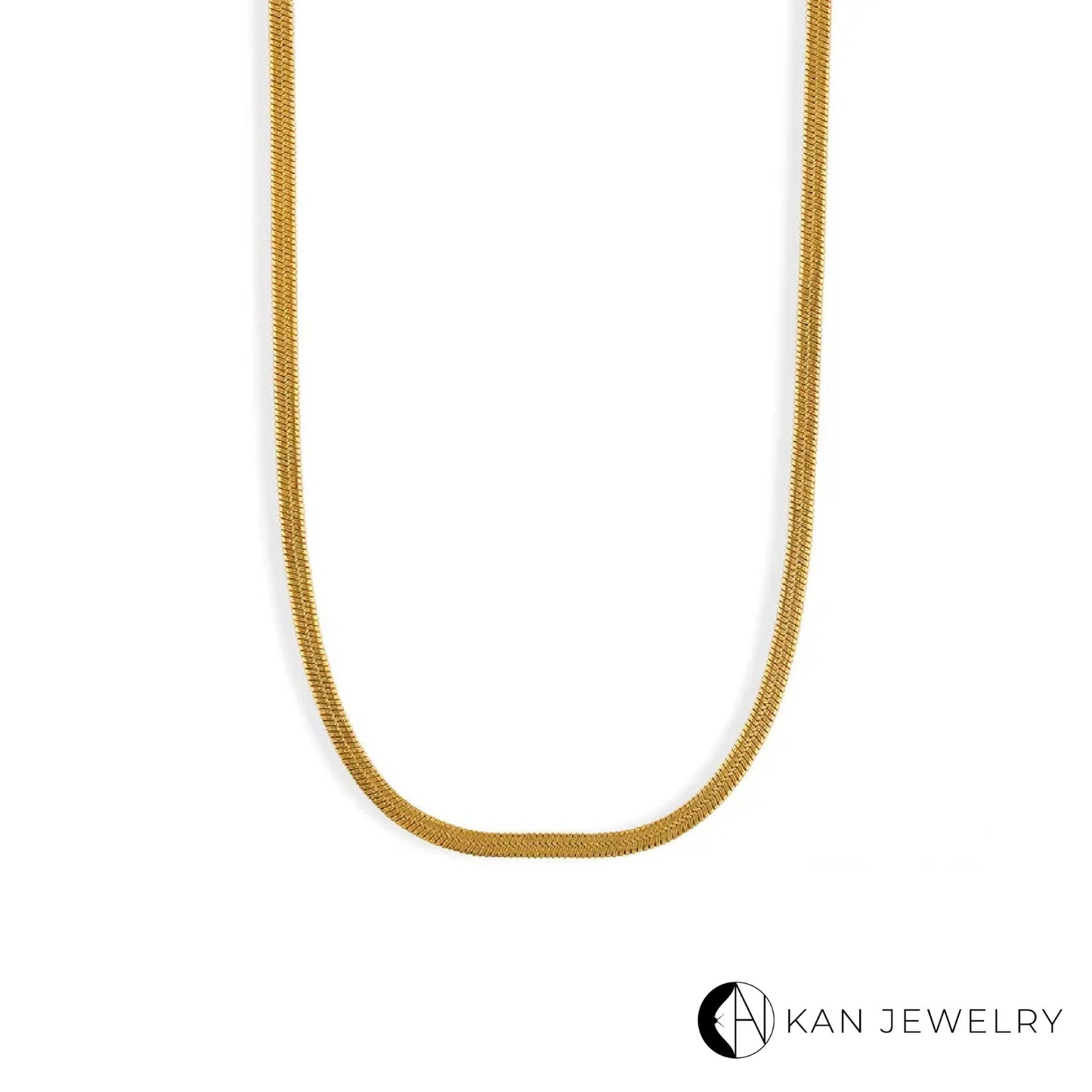 Collar snake plateado o Dorado