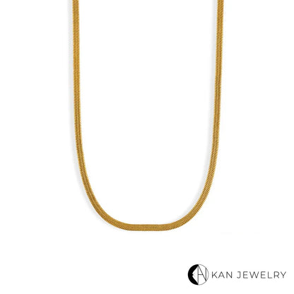 Collar snake plateado o Dorado