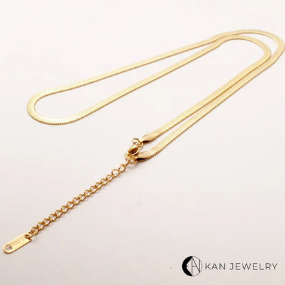 Collar snake plateado o Dorado
