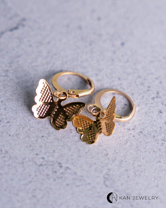 Aretes de mariposa