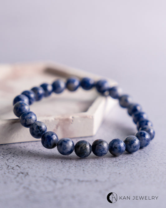 Pulsera de piedra lapislazuli