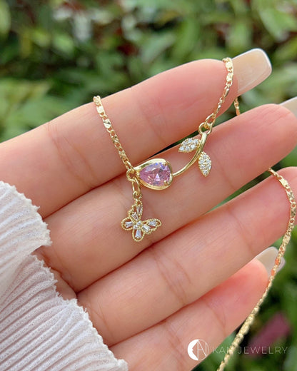 Collar Floral Charm