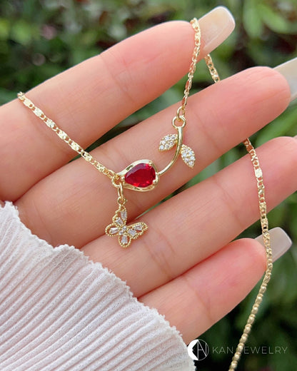 Collar Floral Charm