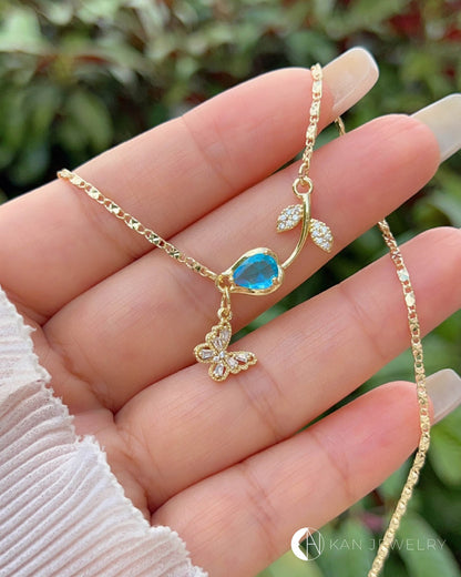 Collar Floral Charm