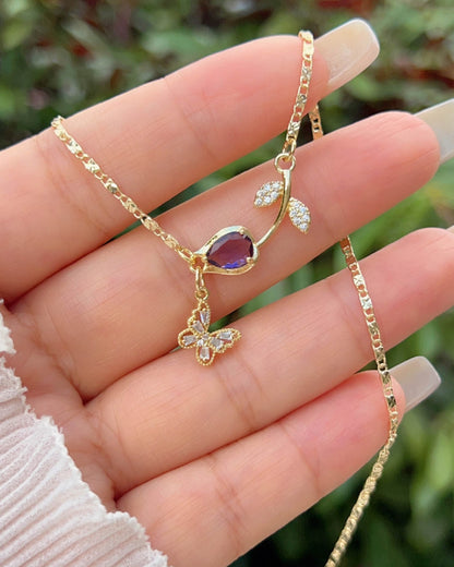 Collar Floral Charm