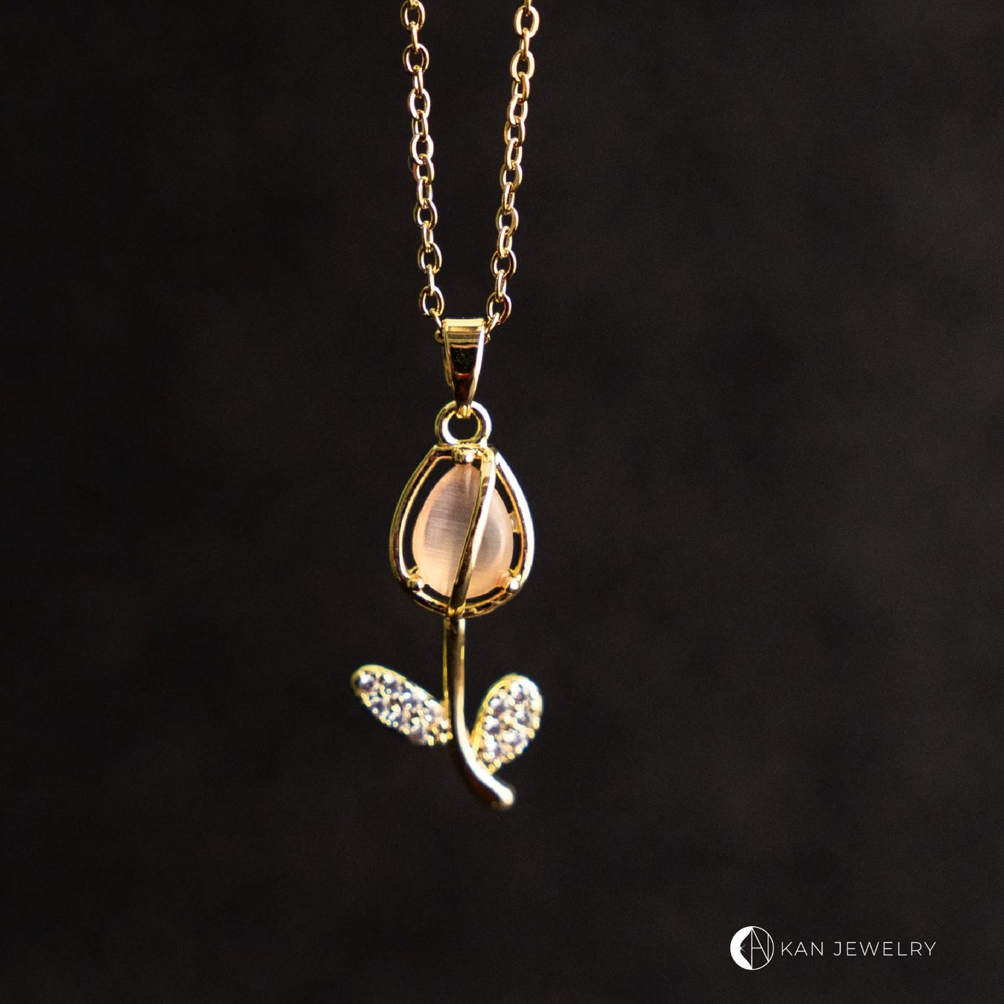 Collares tulipán de cristal