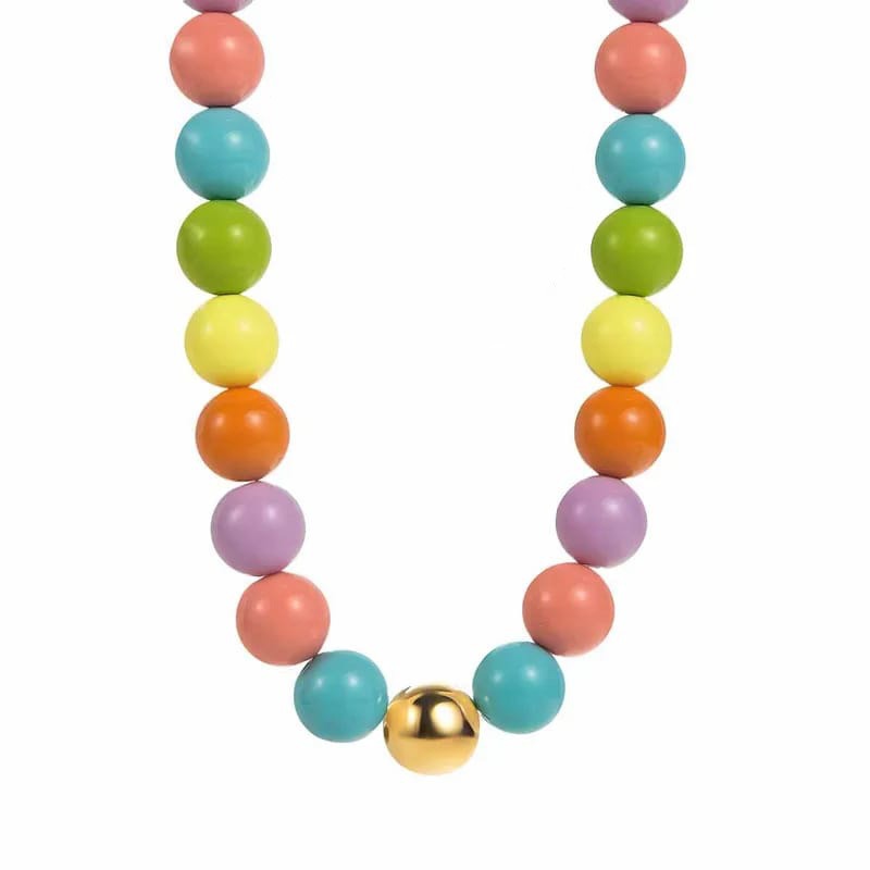 Collar bolas de chicle pastel
